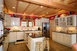 Country kitchen Granite kitchen - Laguna Beach California Custom Cabinet