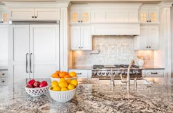 Cream Granite kitchen - MA NY Quartz and Granite