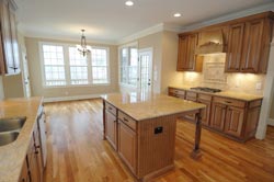 transitional Granite kitchen FireUps Countertop Marketing